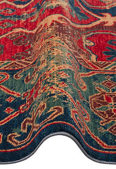 фактура ковра Kadim KDM 01 Navy Red