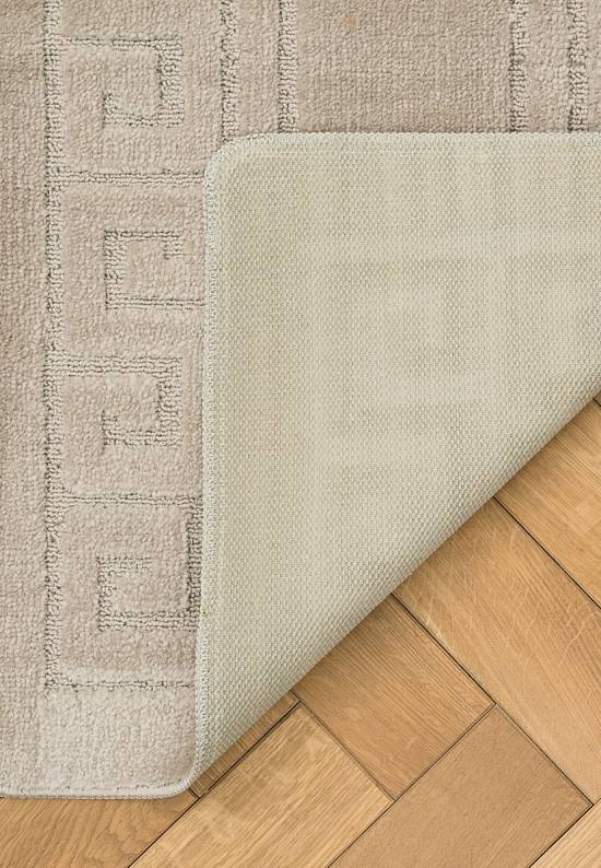 Бежевый комплект ковриков для ванной и туалета Ethnic 2521 Sandy Grey BQ