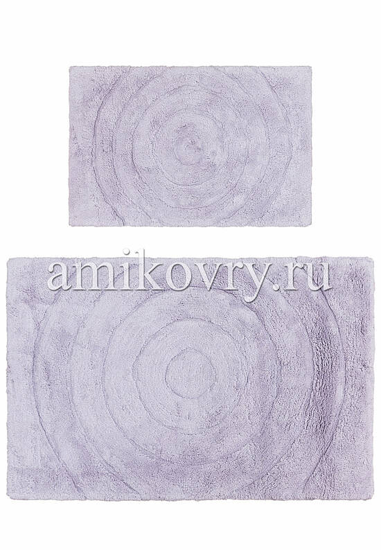 Сиреневый комплект ковриков для ванной комнаты и туалета Waves-Lilac
