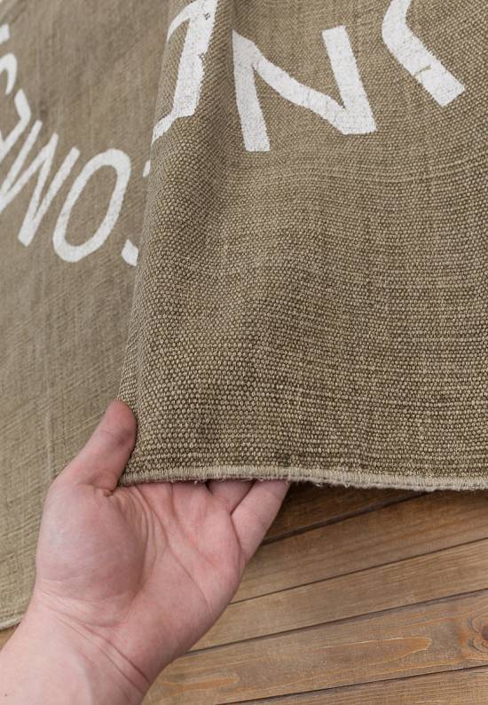 Безворсовый ковер из хлопка JHC-05 beige-white what goes