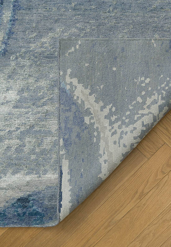 Индийский ковер ручной работы Cobalt Blue