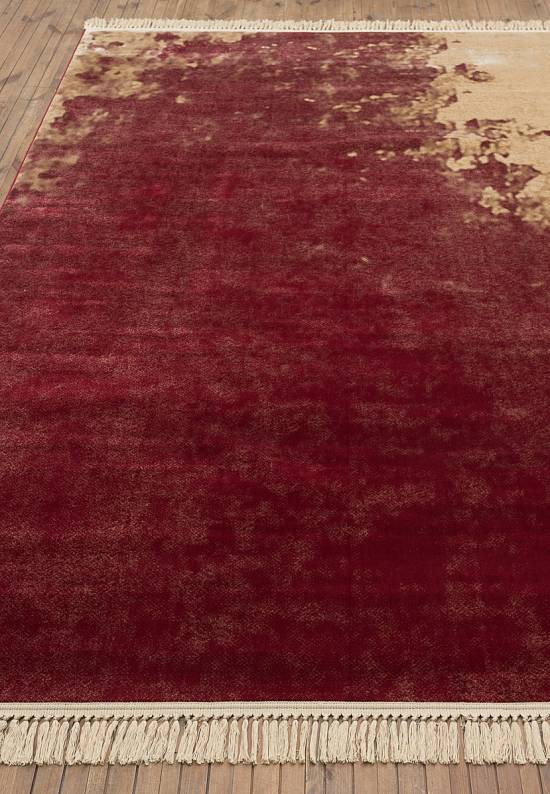 Высокоплотный ковер из вискозы 2M135-Red