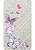 Серо-сиреневый коврик для ванной Butterfly Plaid 01 Purple