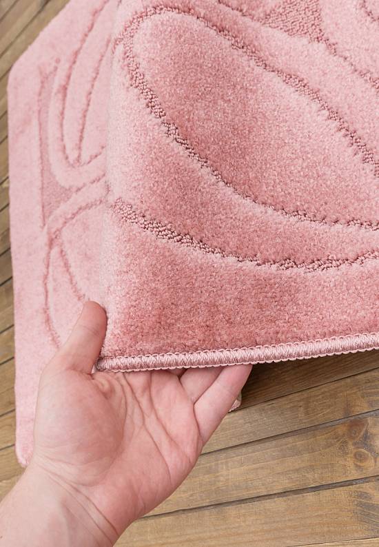 Розовый коврик для ванной комнаты Flora 2580 Dusty Rose