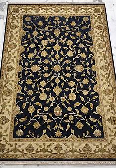 Ковер ручной работы Kashan gold 10/10 CH-102-Black/Ivory