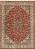Шелковый ковер ручной работы из Индии 244073-Nain red/beige