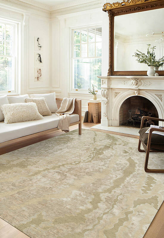 Индийский ковер ручной работы Ivory Beige