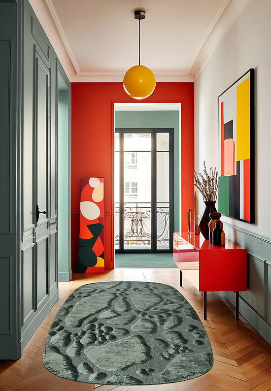 Мягкий пушистый ковер RE6005-R802 RR