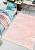Двусторонний безворсовый ковер NK 01 Cream Pink