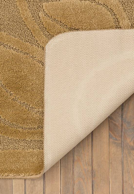 Бежевый коврик для ванной Flora 2519 Dark Beige