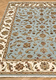 ковер в перспективе против ворса Kashan gold 10/10 RS-03-3-Light Blue/Ivory
