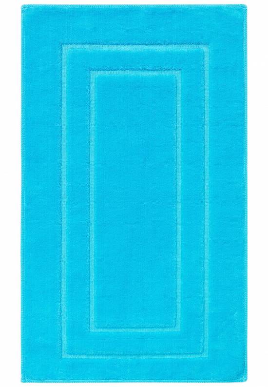 Бирюзовый коврик для ванной из хлопка Ekose-Turquoise