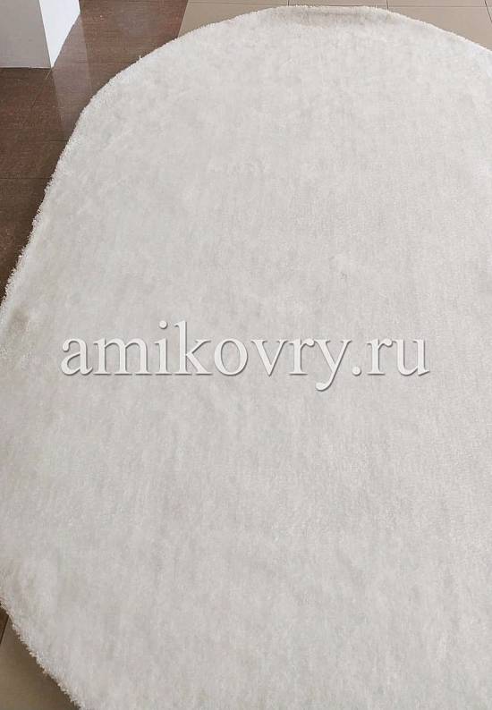 Мягкий ковер с длинным ворсом white-white discount31