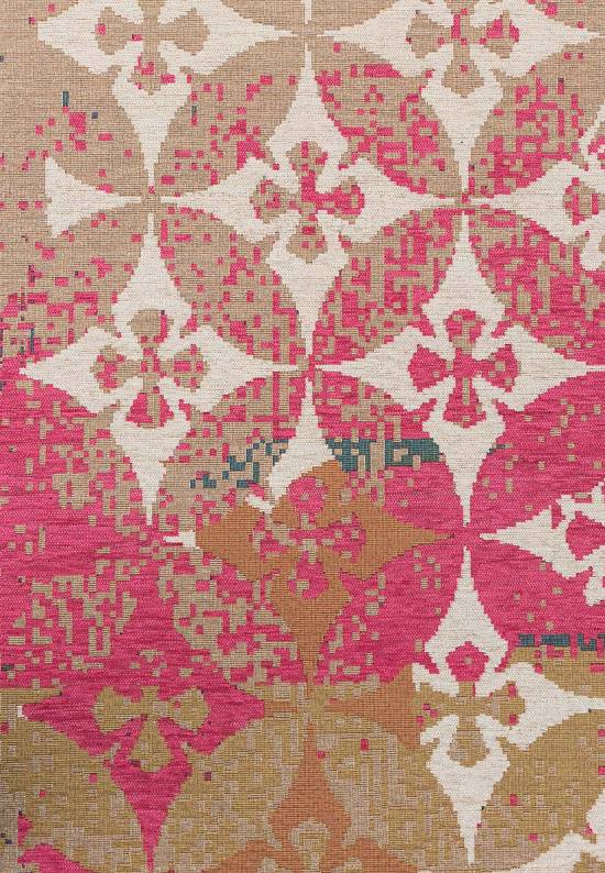 Гобеленовый ковер 068-rose red/beige