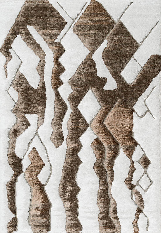 Пушистый ковер из полиэстера RN6018-R586