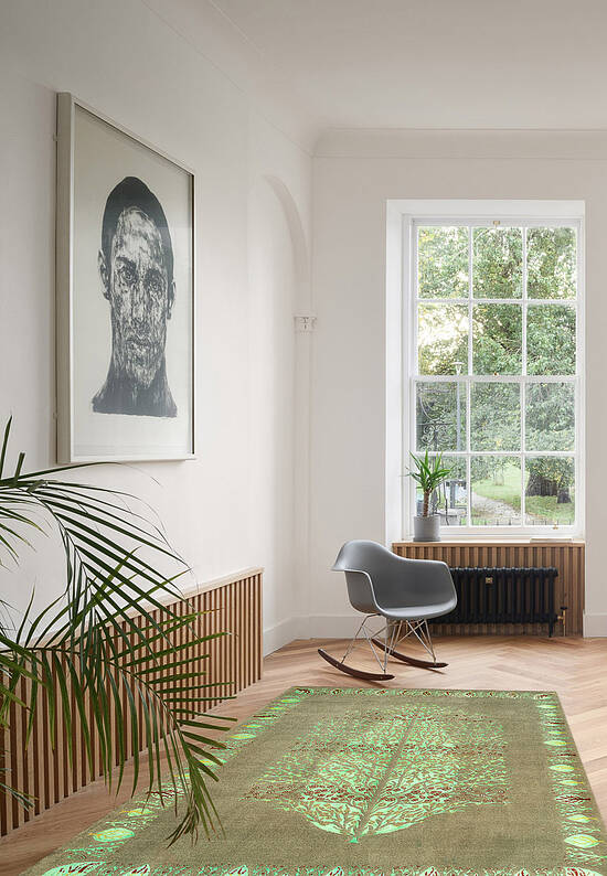 Иранский ковер из шерсти 21150