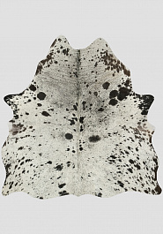 дизайн натуральной шкуры коровы Соль/перец чёрно-белая 1315