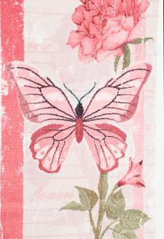 фрагмент коврика для ванной Confetti Bath Bella Carte Postale 01 Pink