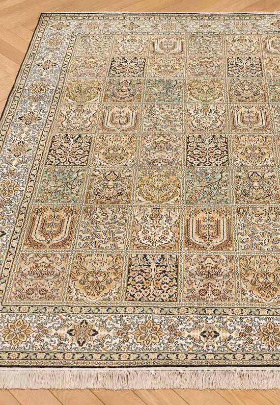 Шелковый ковер ручной работы 324750-Bakhtiari Beige/Blue