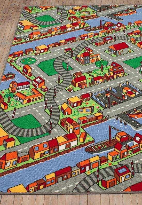 Детский игровой коврик с дорогой Town-G9