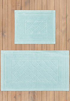 дизайн комплекта ковриков Confetti Bath Cotton Salda 02 Mint Green