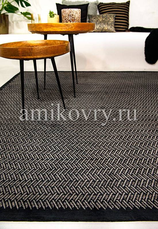 Безворсовый бельгийский ковер из хлопка 9027