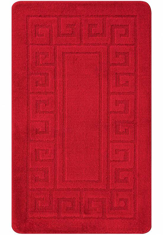 Красный коврик для ванной  Ethnic 2586 Red