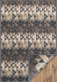 дизайн двустороннего безворсового ковра Smart Weave Kiva-Grey