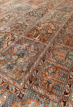 фрагмент ковра Cashmir 236042-Ghom rust