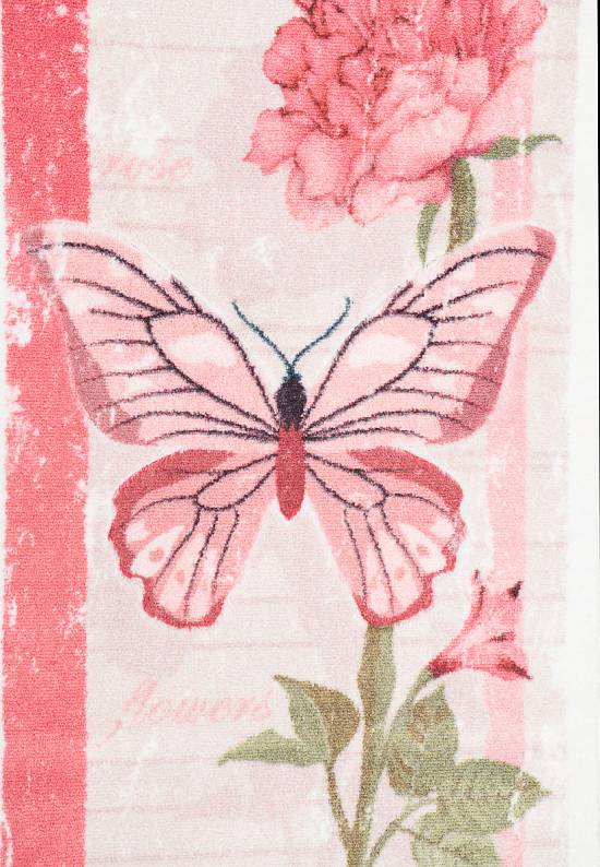Розовый коврик для ванной Carte Postale 01 Pink