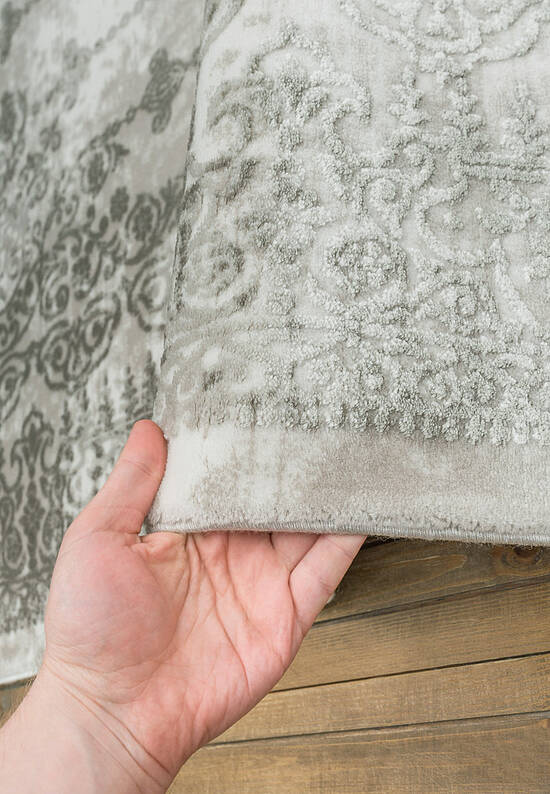 Турецкий однотонный ковер из акрила 5327 Grey