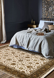 ковер в интерьере Kashan gold Ivory Brown