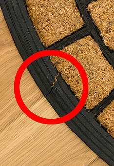 дефект входного коврика Doormat kokos Nippon-6012 discount4 фигура