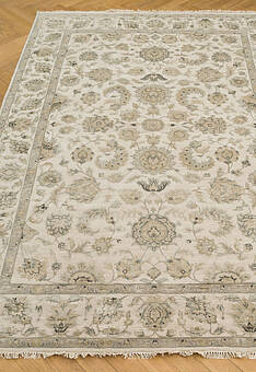 ковер в перспективе против ворса Kashan gold Antique White Grey