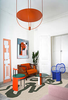 безворсовый ковер в интерьере Shapes LS6083-L407