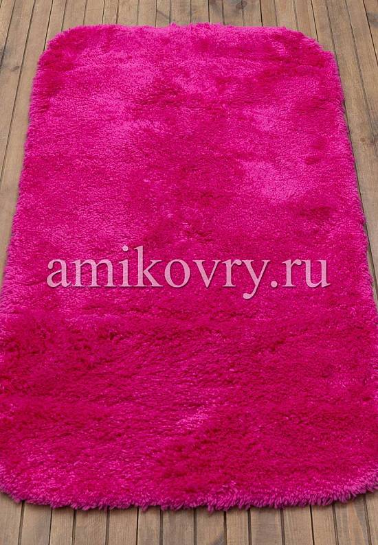 Малиновый мягкий коврик для ванной 3517 Fuchsia