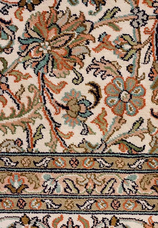 Шелковый ковер ручной работы из Индии 234773-Afshar beige/beige