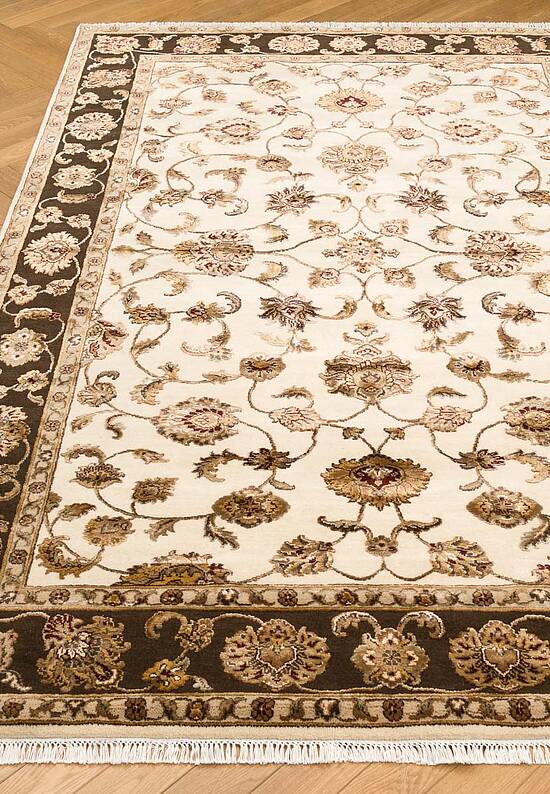 Элитный ковер ручной работы 10/10 AM-101-1-Ivory/Brown