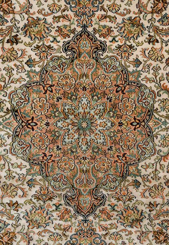 Шелковый ковер ручной работы из Индии 244199-Shiraz beige/rust