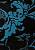 Синтетический ковер 0214MS-Blue-Black
