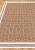 Безворсовый ковер из хлопка ARN 03 Brown White