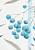 Голубой коврик для ванной Allium 01 Blue