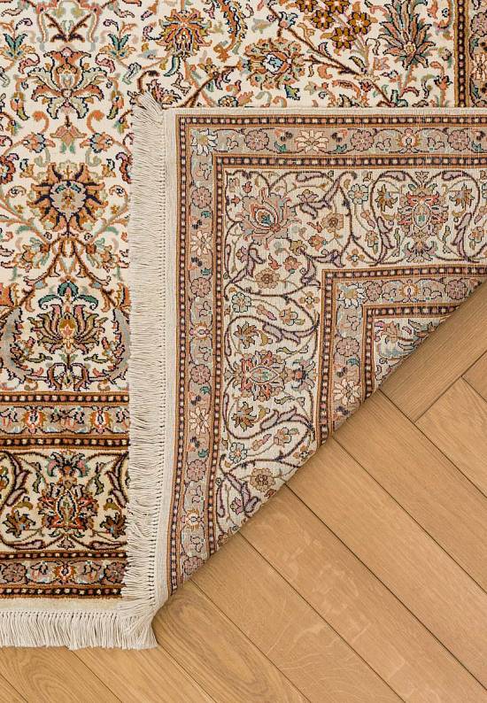 Шелковый ковер ручной работы 235769-Shah Abas beige/beige