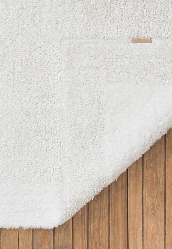 Двусторонний коврик для ванной  Natura Heavy 1601 White