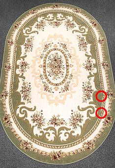 дефект ковра Louvre 8504-51028 discount овал