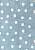 Детский стираемый ковер Polka Dots Blue-White