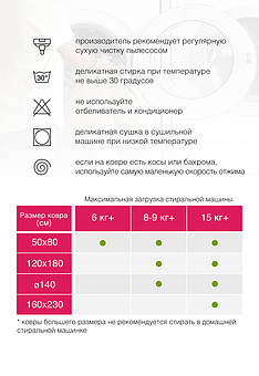 стираемый ковер ручной работы Lillaland Adinkra