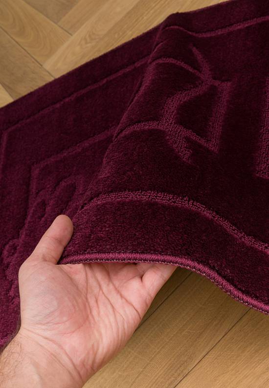 Бордово-фиолетовый коврик для ванной Maritime 2576 Aubergine