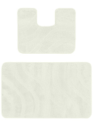 дизайн комплекта ковриков для ванной Confetti Bath Maximus Symphony 2581 Pearl White PS