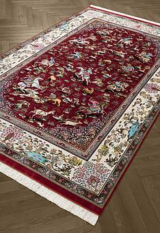 ковер в перспективе Ottoman Silk Shekargah-Modern Red